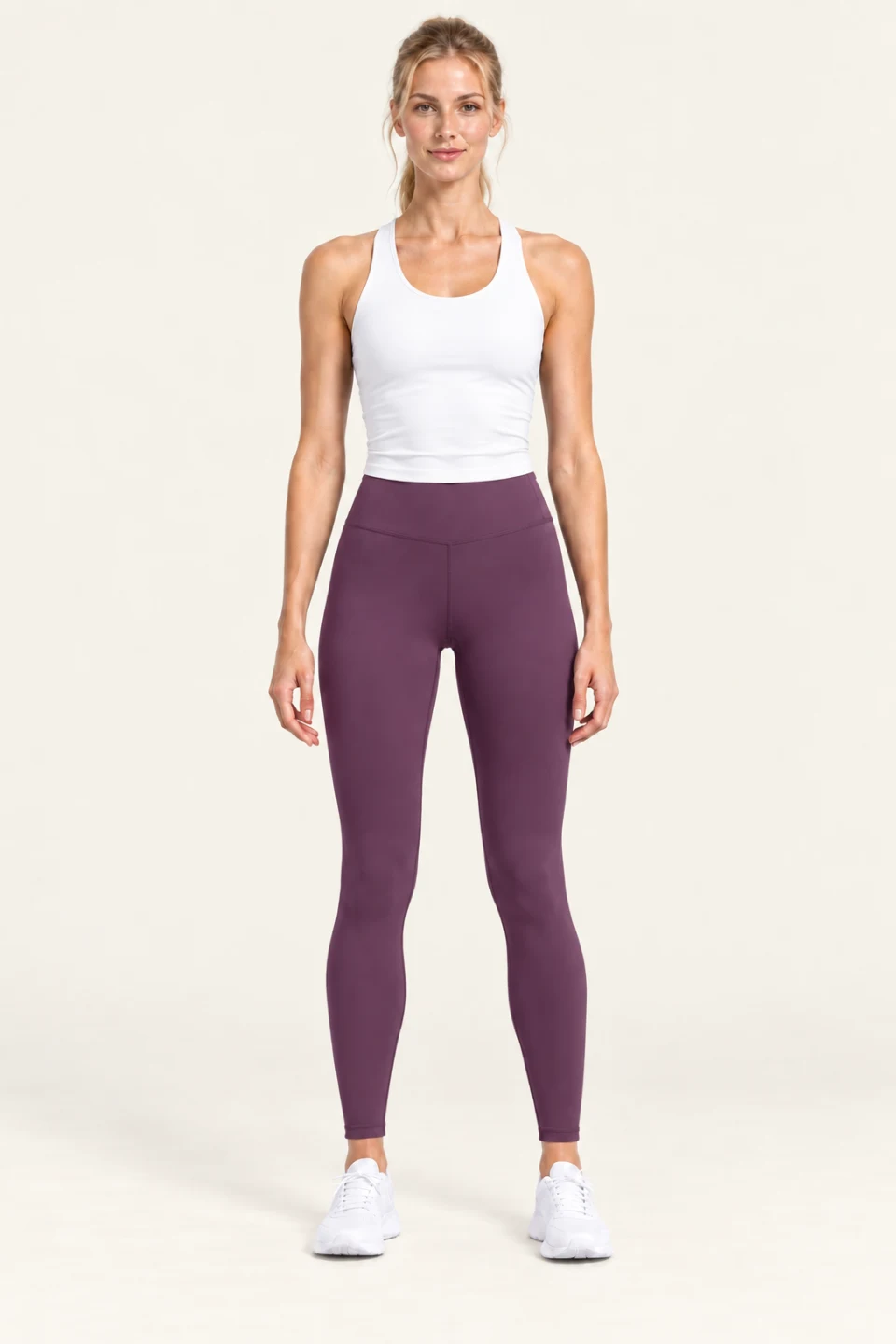 LS-B0005 Plum Purple front view — standardized AI styling preview
