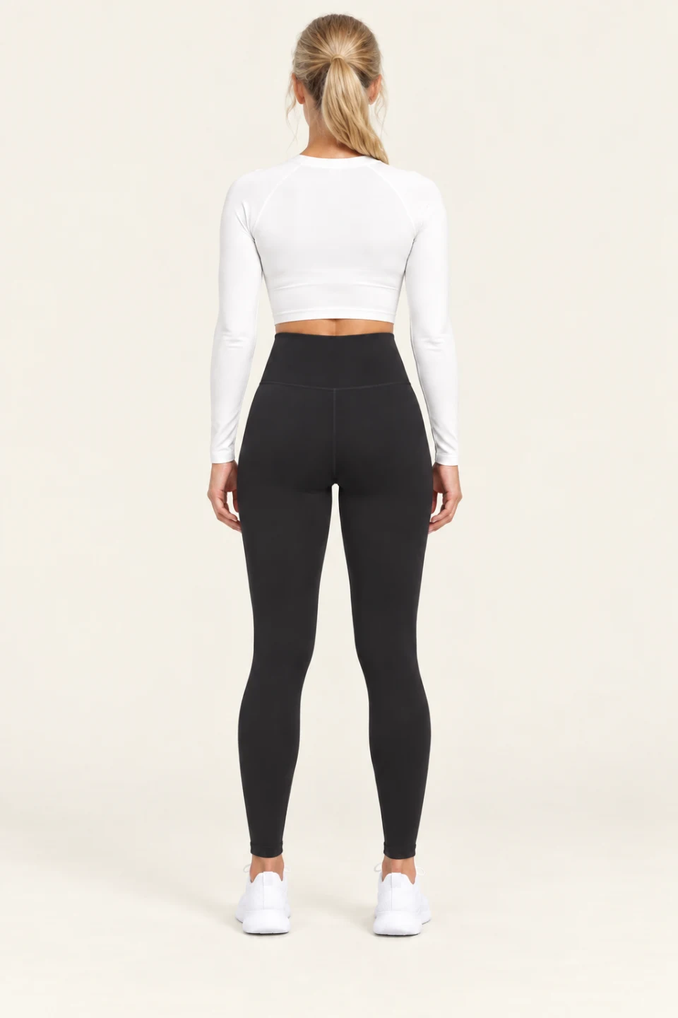 LS-B0009 Black back view — standardized AI styling preview