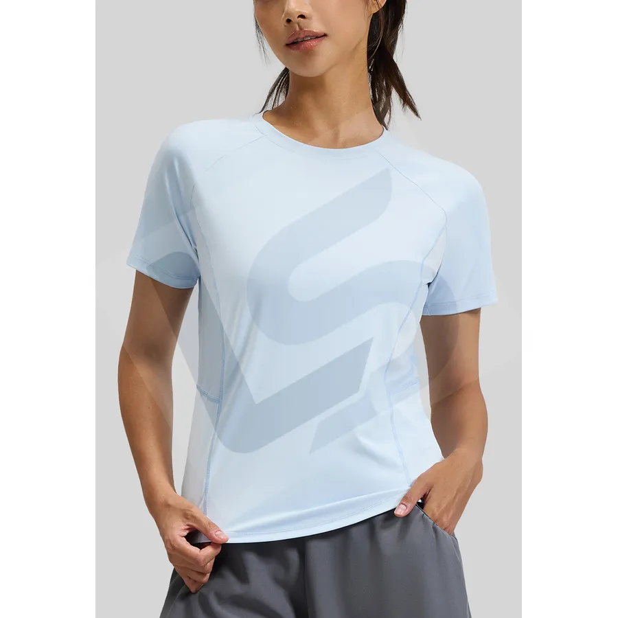 LS-B0013 Women's Training T-Shirt in Blue, original product photograph