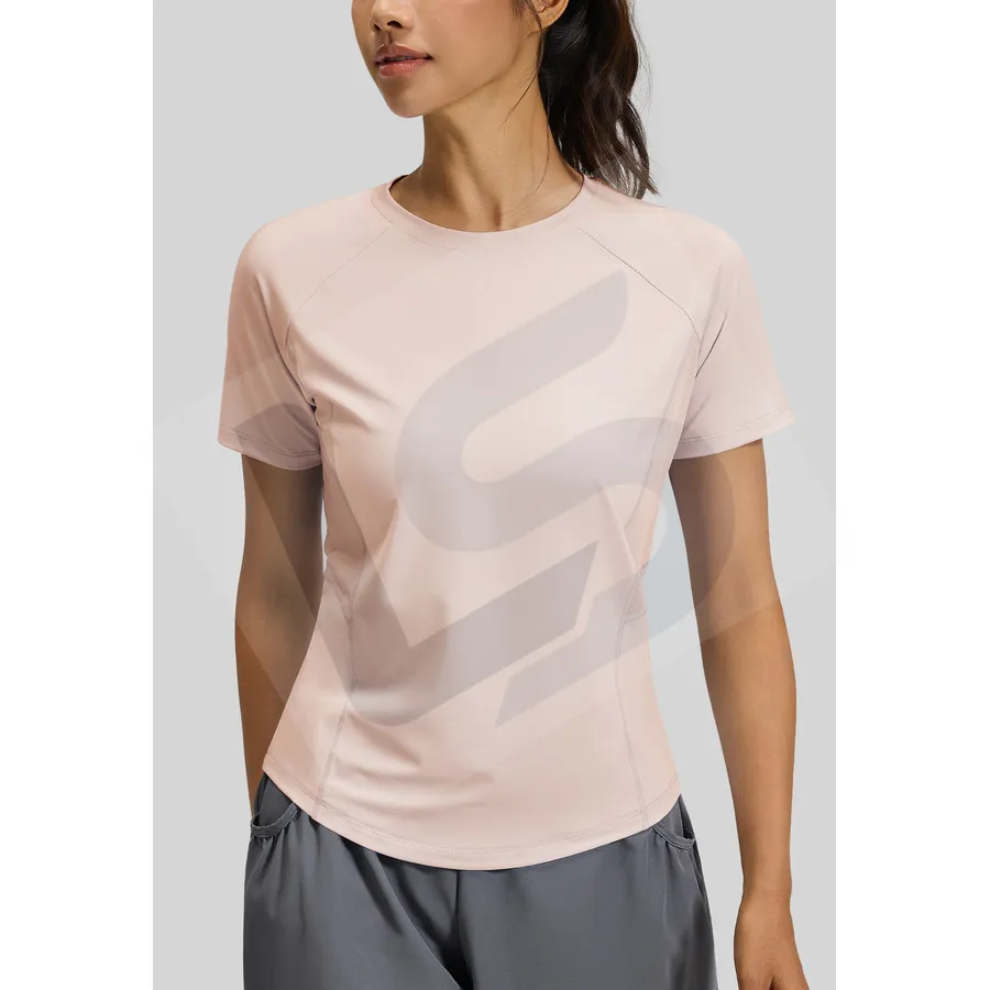 LS-B0013 Women's Training T-Shirt in Pink, original product photograph