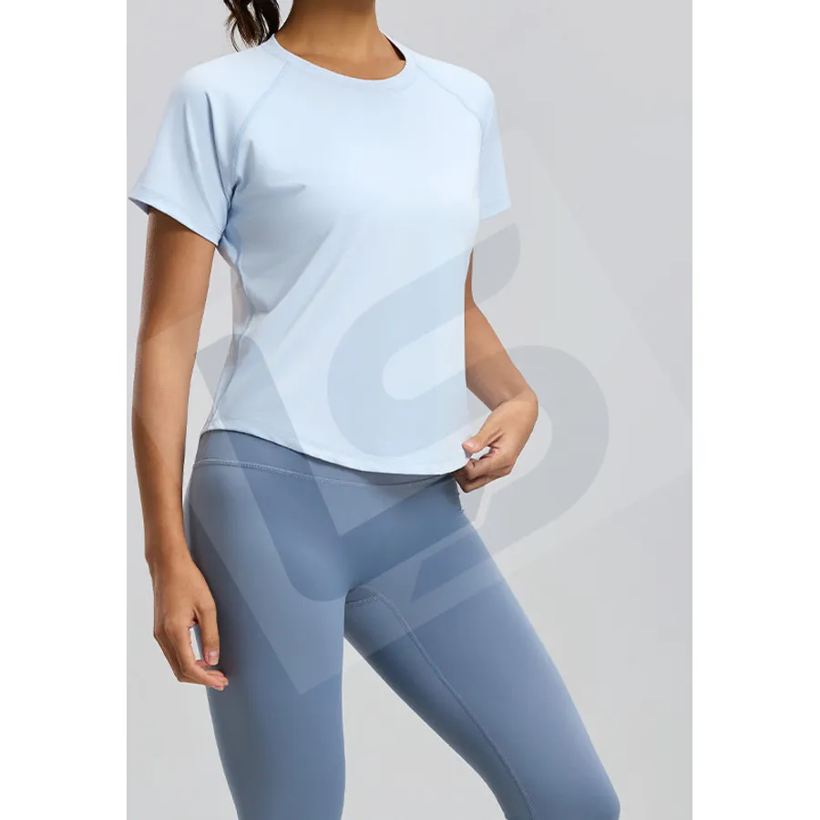 LS-B0014 Women's Training T-Shirt in Blue, original product photograph