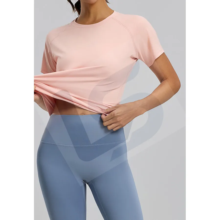 LS-B0014 Women's Training T-Shirt in Pink Variant 1, original product photograph