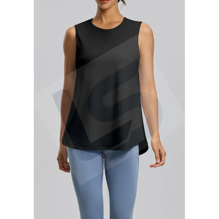 LS-B0015 Women's Training Tank Top in Black, original product photograph