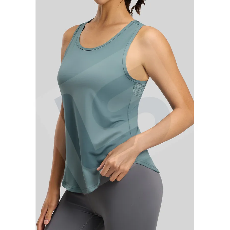 LS-B0016 Women's Training Tank Top in Green, original product photograph