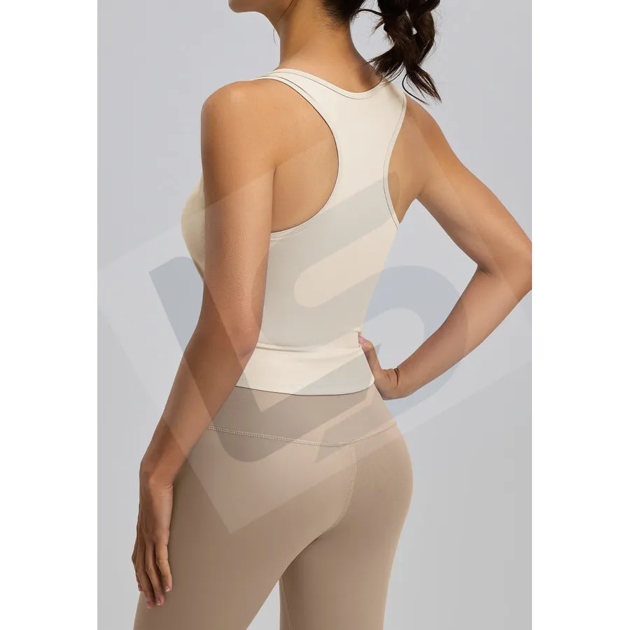 LS-B0018 Women's Training Tank Top in Ivory, original product photograph