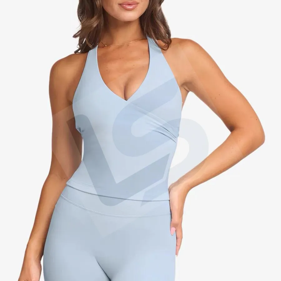 LS-B0019 Women's Training Tank Top in Blue Top, original product photograph