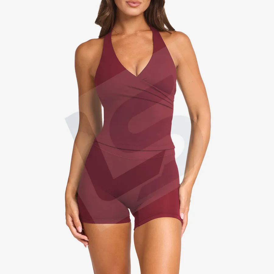 LS-B0019 Women's Training Tank Top in Red Top, original product photograph