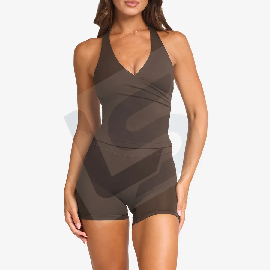 LS-B0019 Women's Training Tank Top in Coffee Top, original product photograph