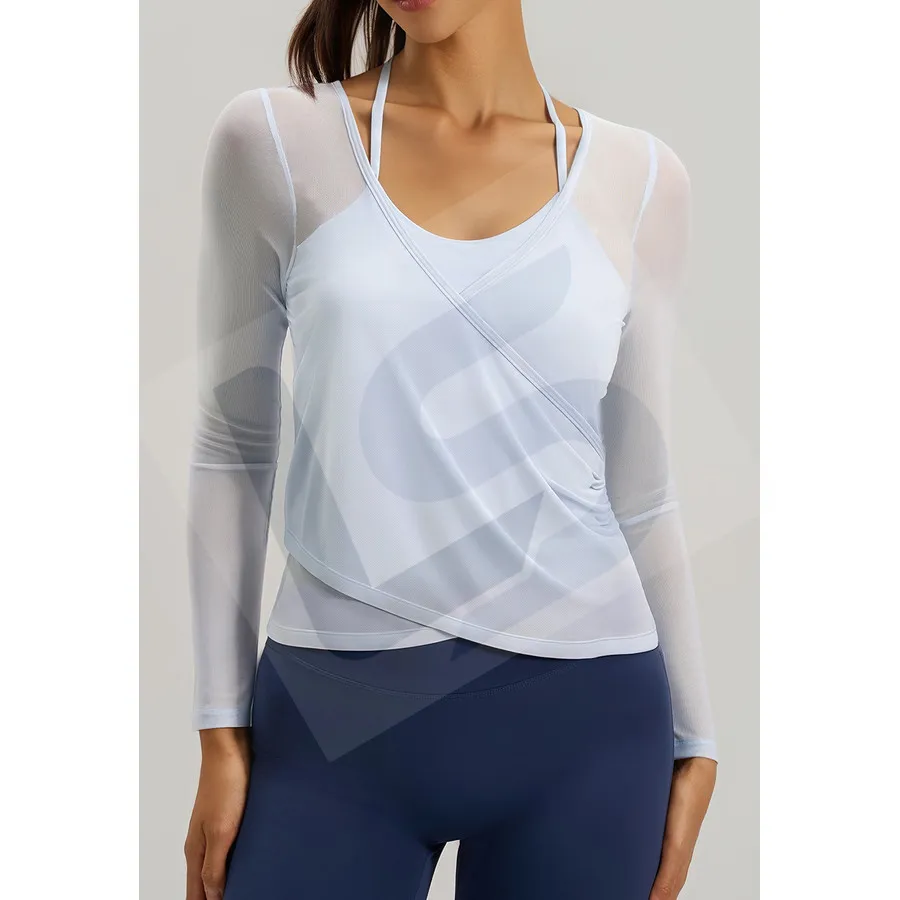 LS-B0022 Women's Activewear Set in Blue, original product photograph