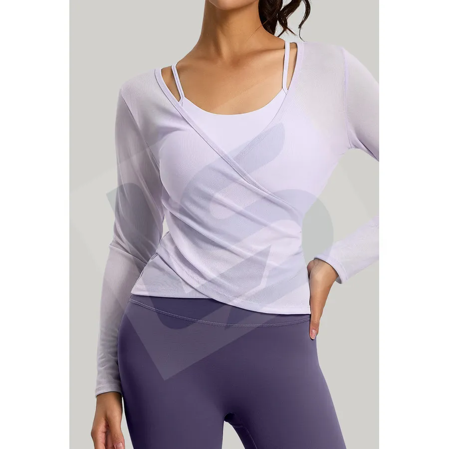 LS-B0022 Women's Activewear Set in White, original product photograph