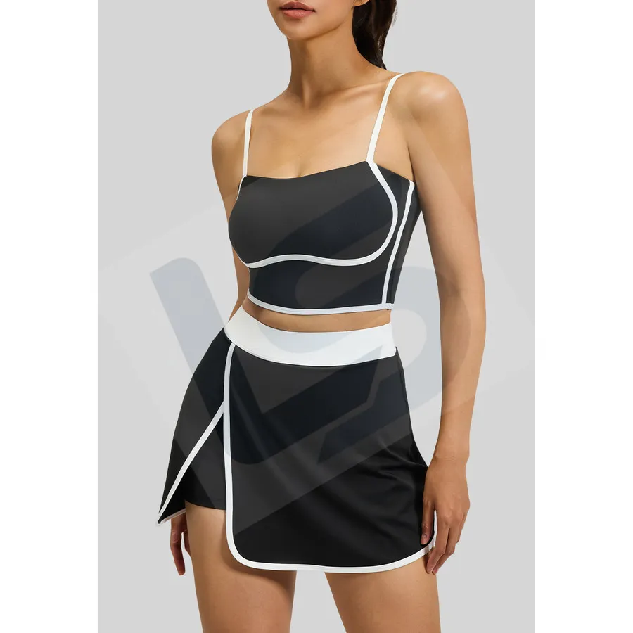 LS-B0023 Women's Activewear Set in Black, original product photograph