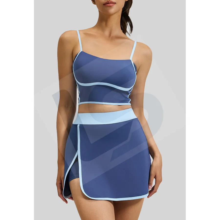 LS-B0023 Women's Activewear Set in Blue, original product photograph