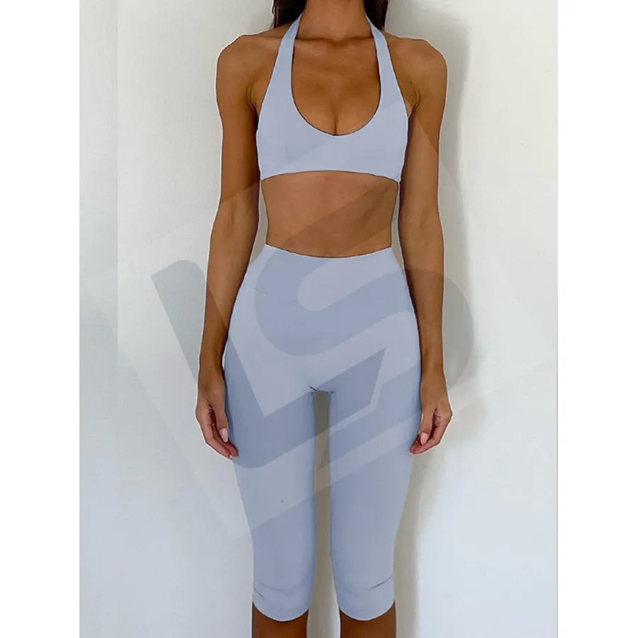 LS-B0026 Women's Activewear Set in Blue, original product photograph