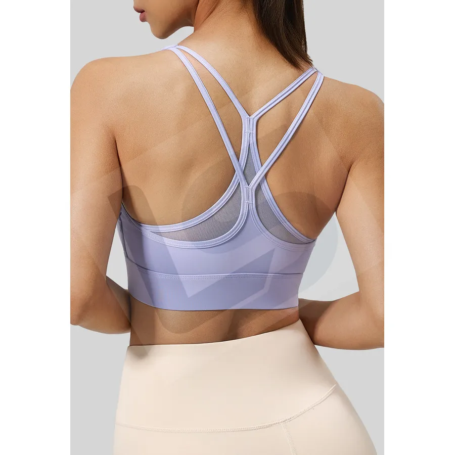LS-B0029 Women's Sports Bra in Blue, original product photograph