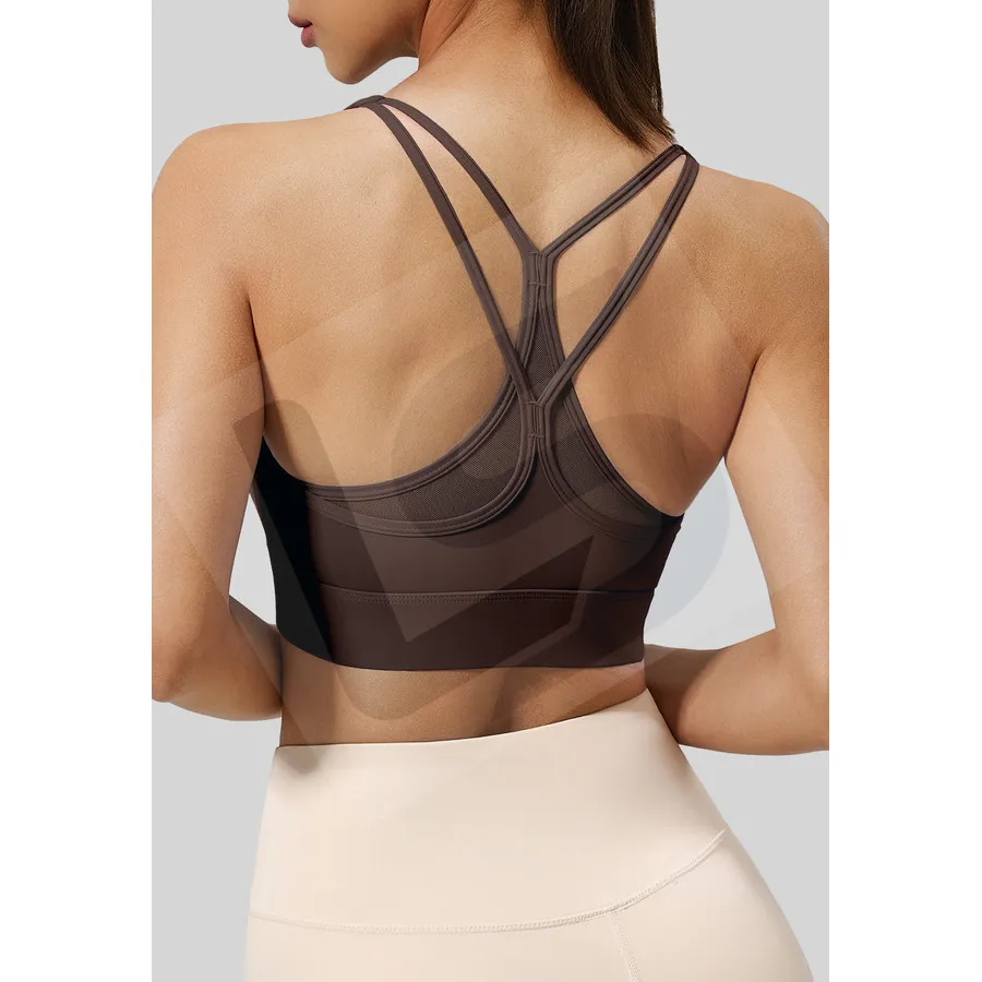 LS-B0029 Women's Sports Bra in Coffee, original product photograph