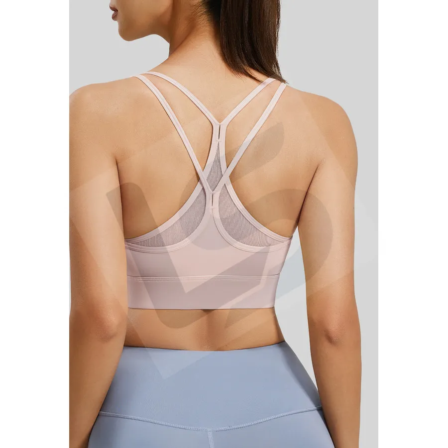 LS-B0029 Women's Sports Bra in Pink, original product photograph