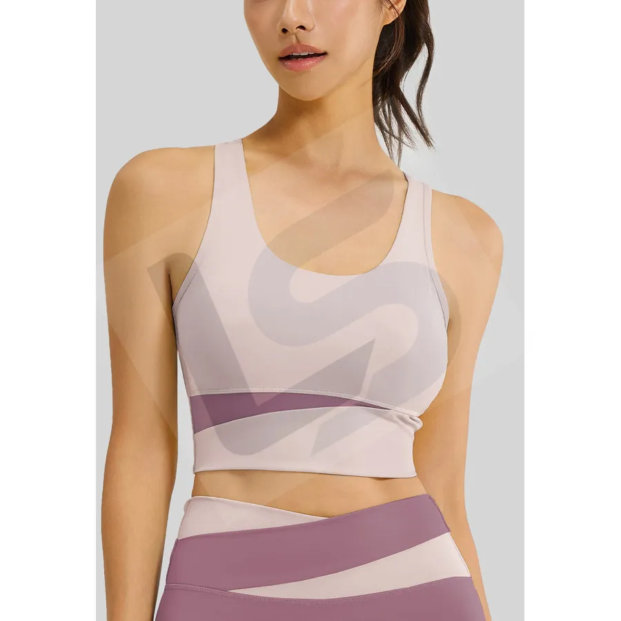 LS-B0030 Women's Sports Bra in Purple Variant 2, original product photograph