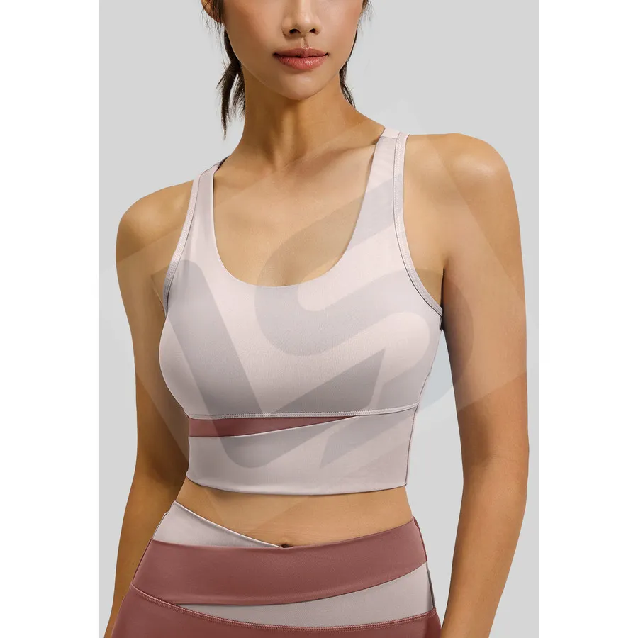 LS-B0030 Women's Sports Bra in Grey, original product photograph