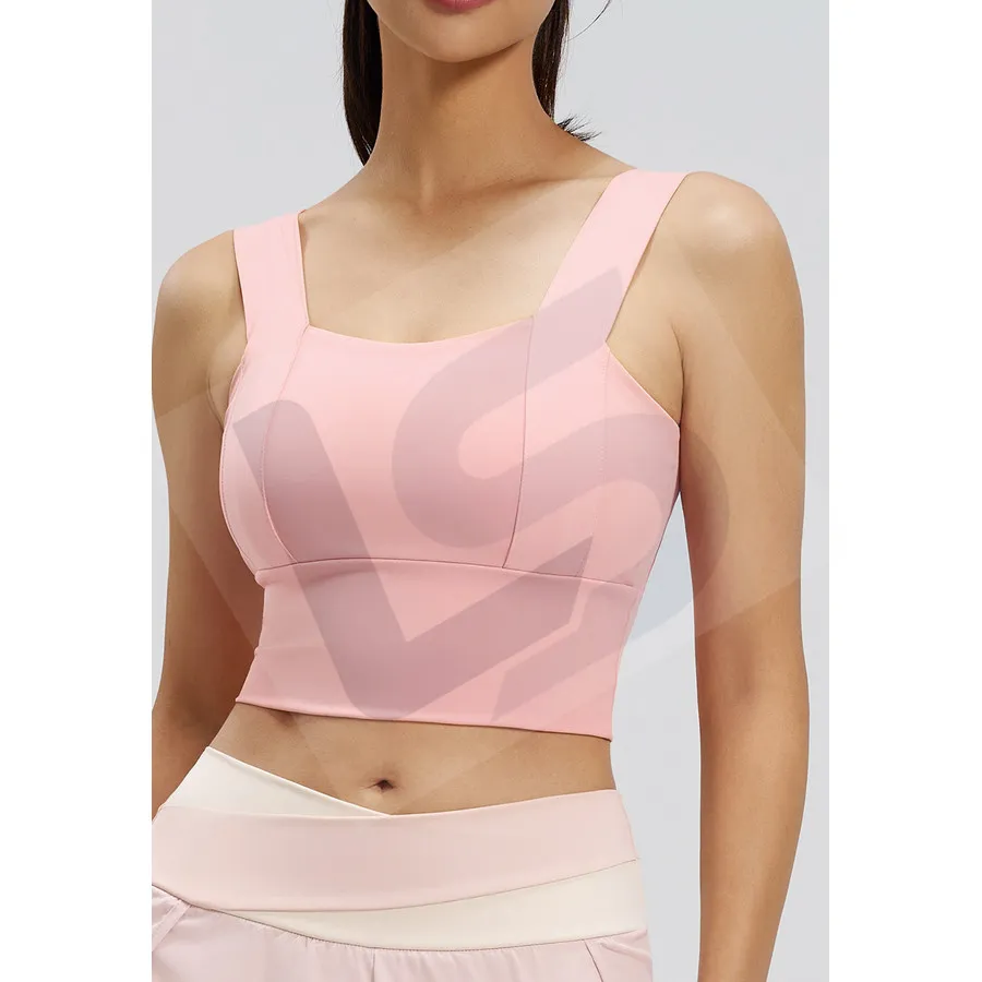 LS-B0035 Women's Sports Bra in Pink Variant 1, original product photograph