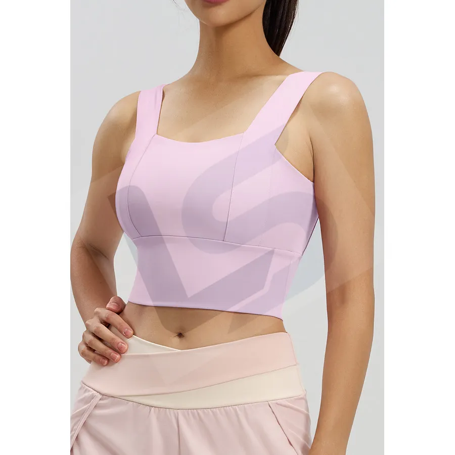 LS-B0035 Women's Sports Bra in Pink Variant 2, original product photograph