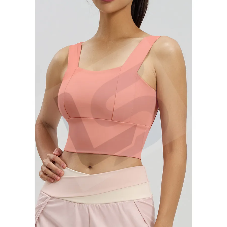 LS-B0035 Women's Sports Bra in Pink Variant 3, original product photograph