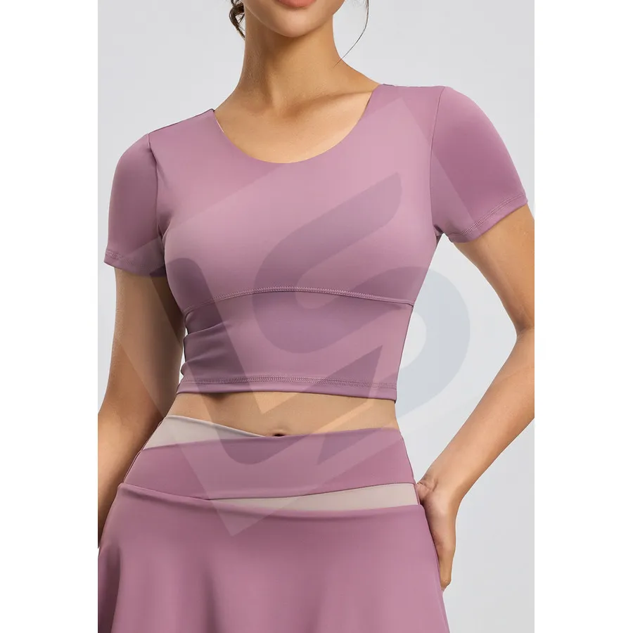 LS-B0036 Women's Sports Bra in Purple, original product photograph
