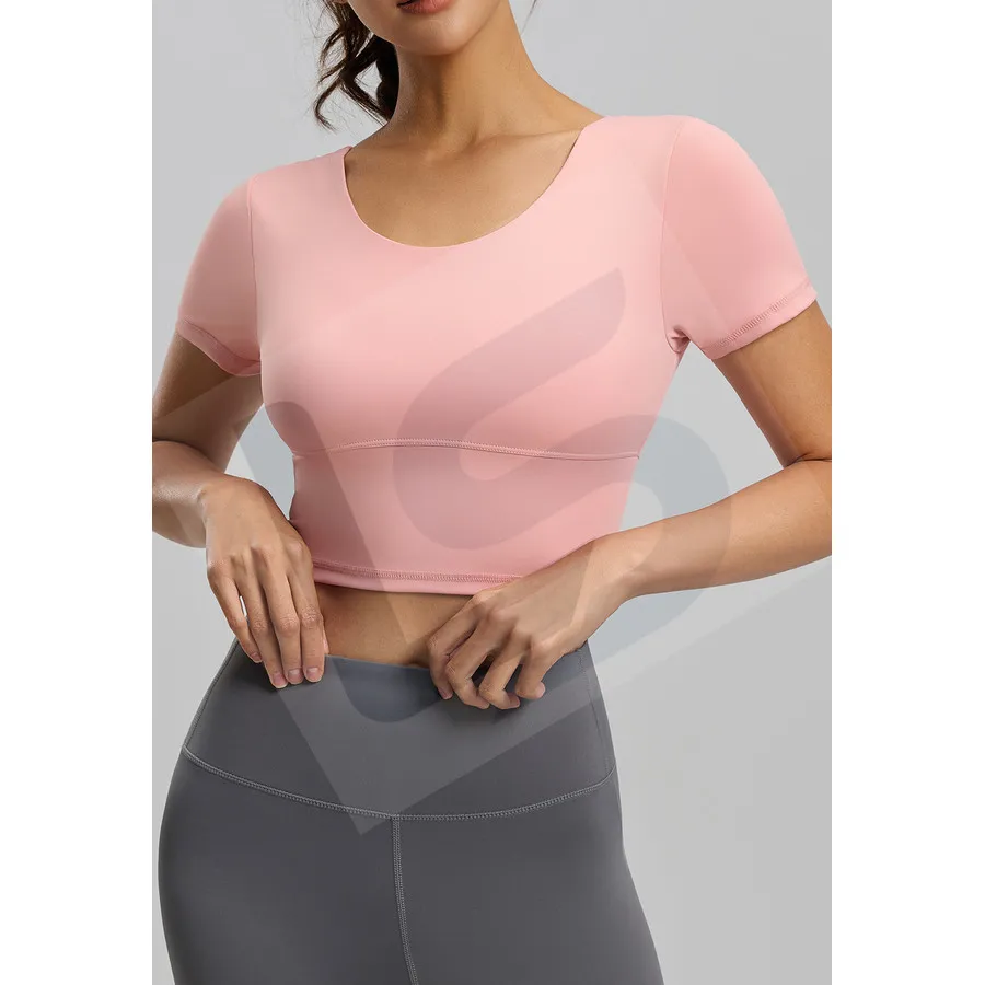 LS-B0036 Women's Sports Bra in Pink, original product photograph