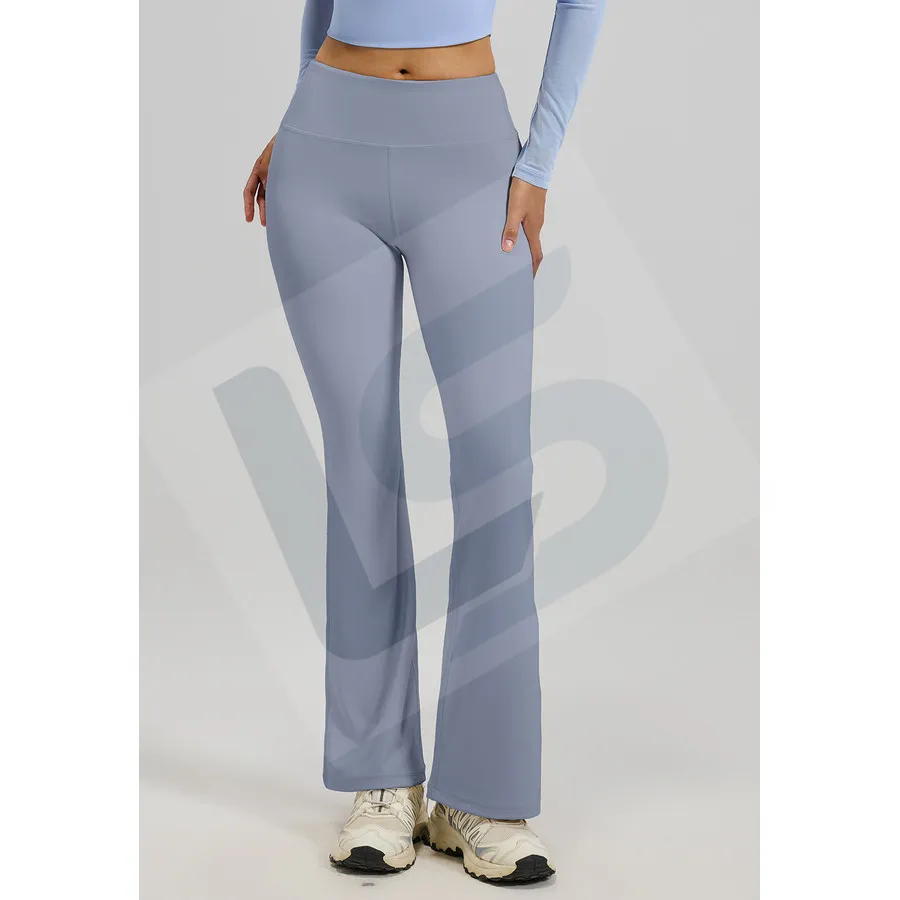 LS-B0038 Women's Flare Yoga Pants in Blue Variant 2, original product photograph