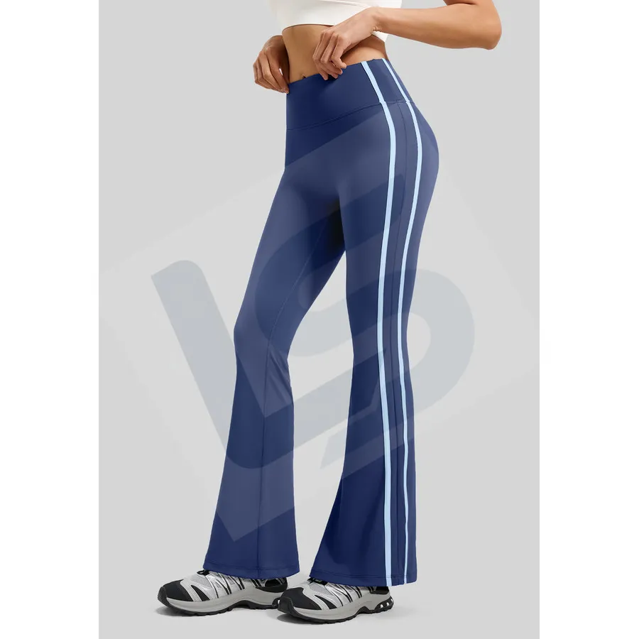 LS-B0039 Women's Flare Yoga Pants in Blue, original product photograph