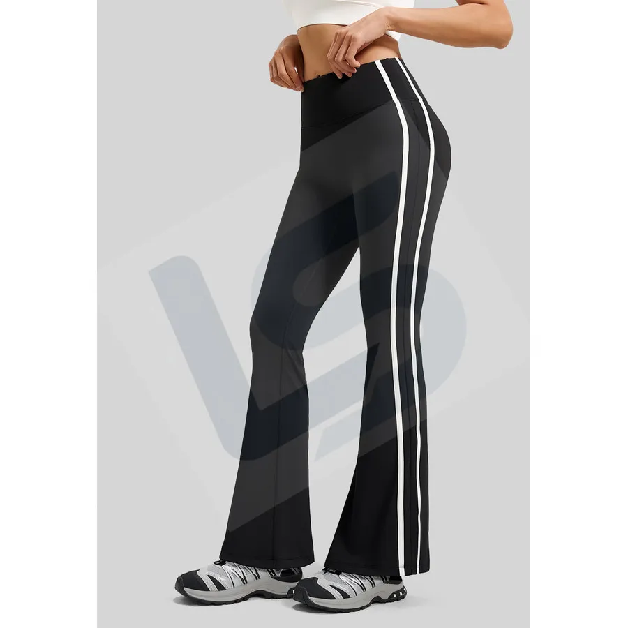 LS-B0039 Women's Flare Yoga Pants in Black, original product photograph
