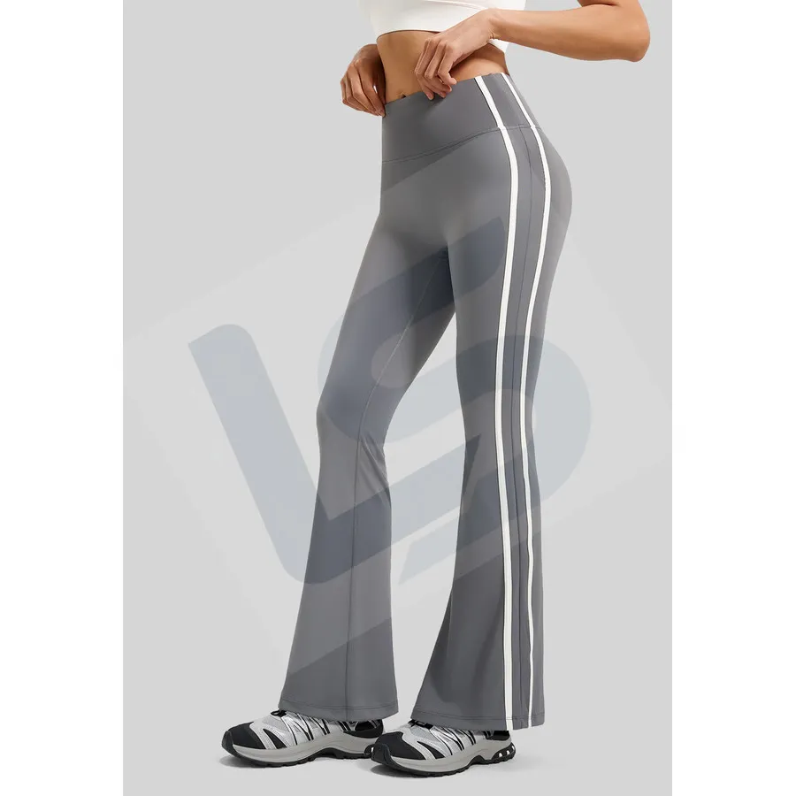 LS-B0039 Women's Flare Yoga Pants in Grey, original product photograph