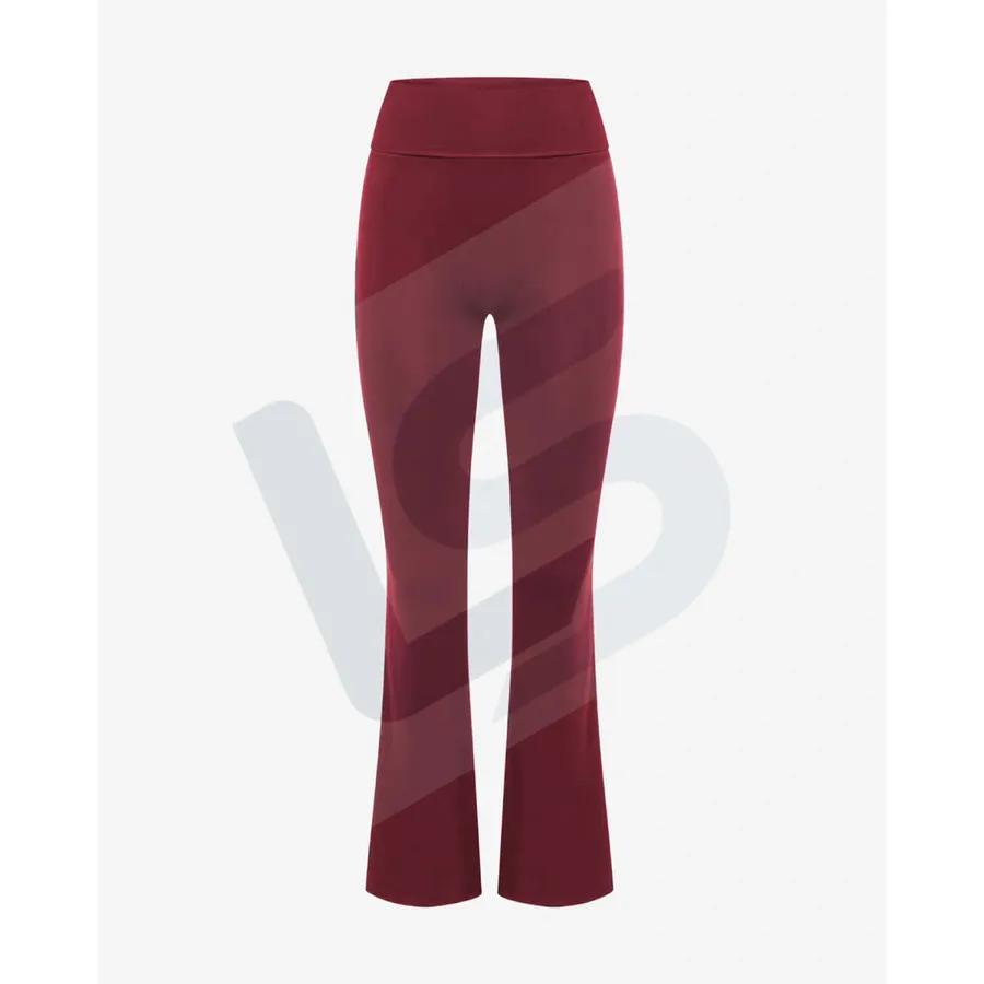 LS-B0043 Women's Flare Yoga Pants in Red Pants, original product photograph