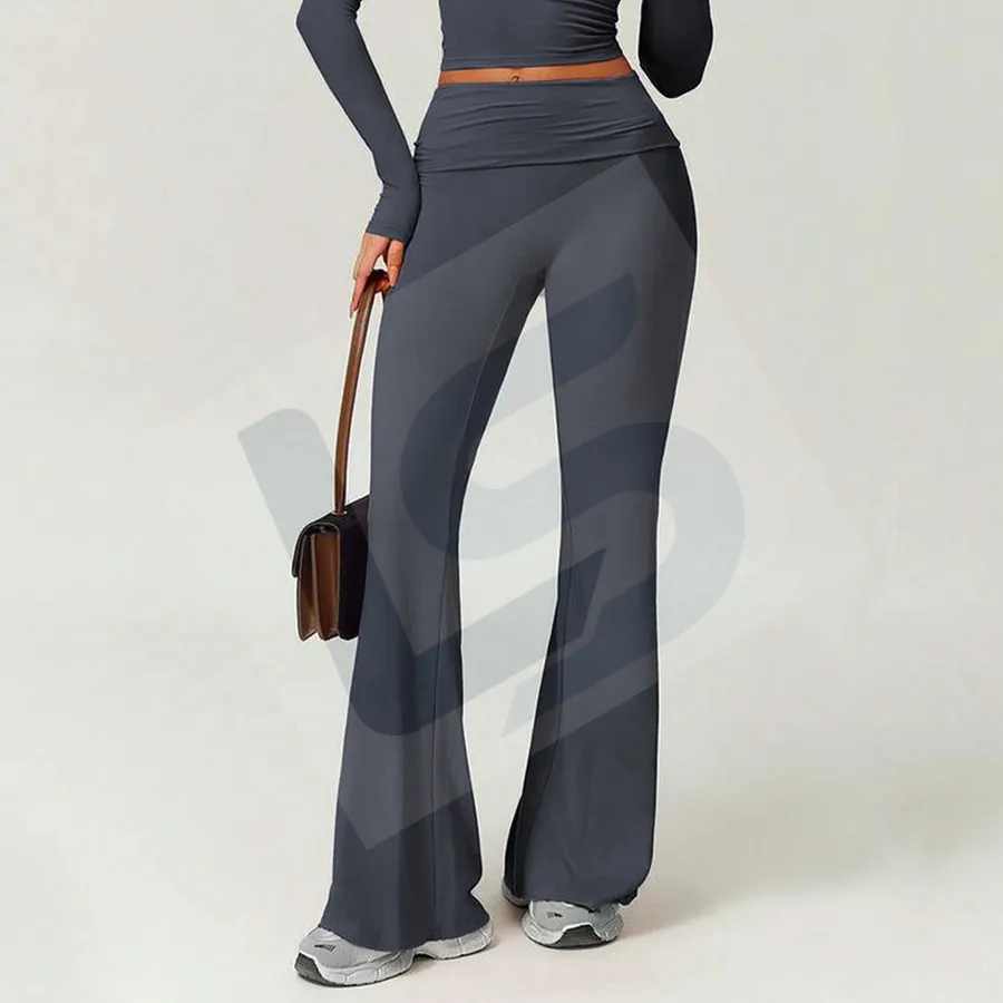 LS-B0045 Women's Flare Yoga Pants in Blue Flare Pants, original product photograph