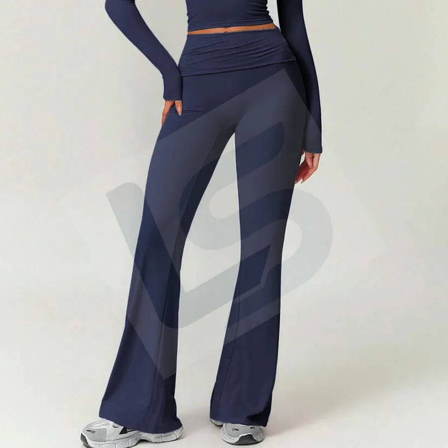 LS-B0045 Women's Flare Yoga Pants in Navy Flare Pants, original product photograph