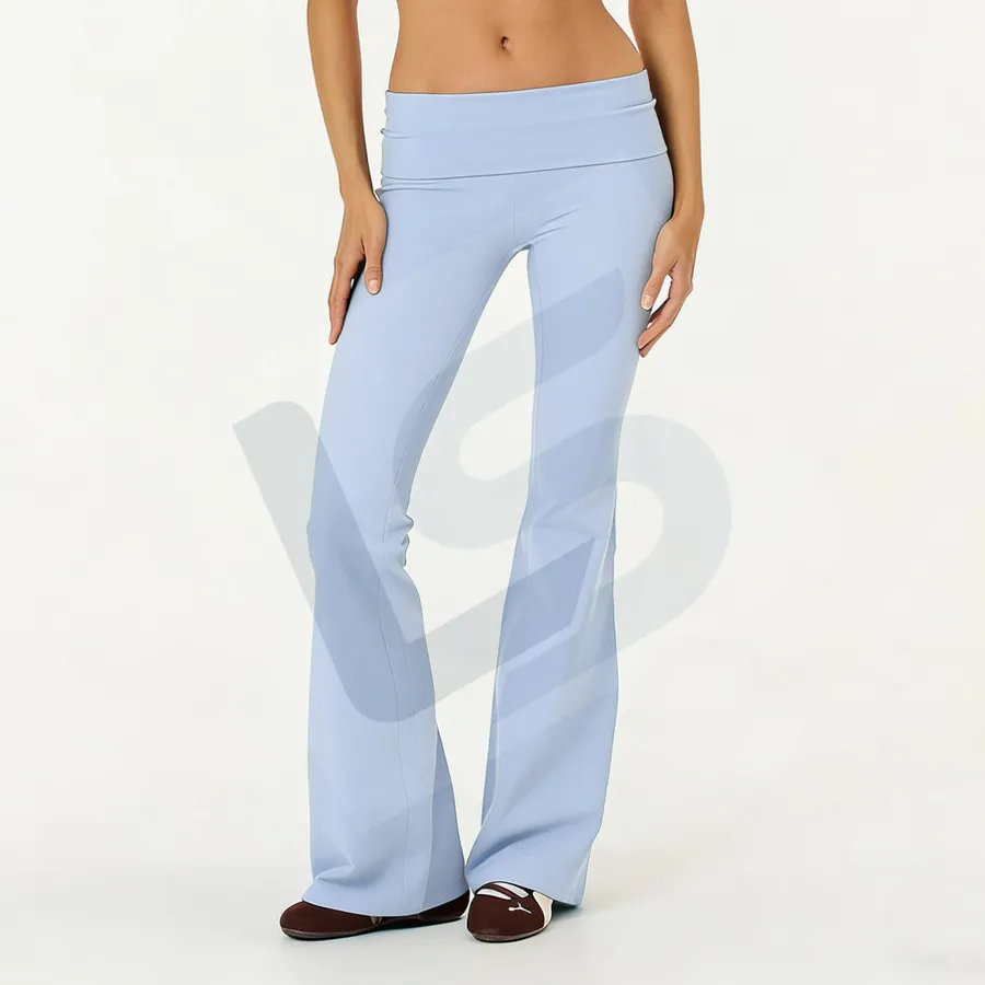LS-B0046 Women's Flare Yoga Pants in Blue Flare Pants, original product photograph