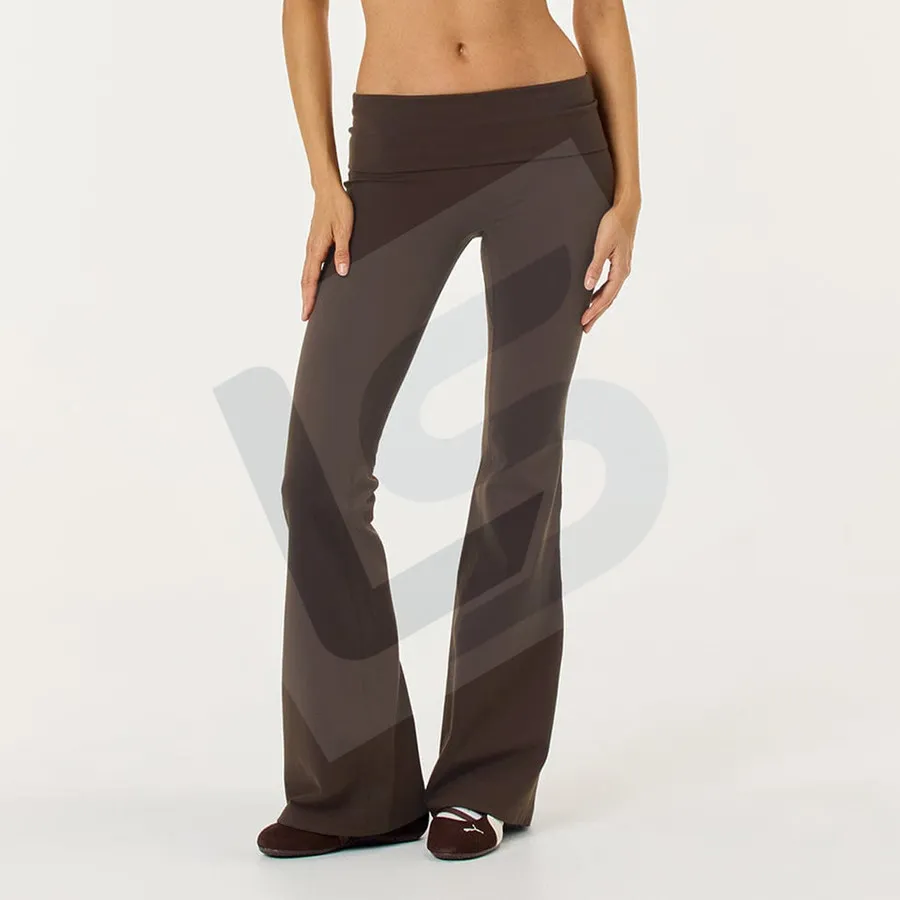 LS-B0046 Women's Flare Yoga Pants in Brown Flare Pants, original product photograph