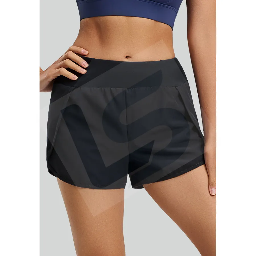 LS-B0048 Women's Training Shorts in Black, original product photograph