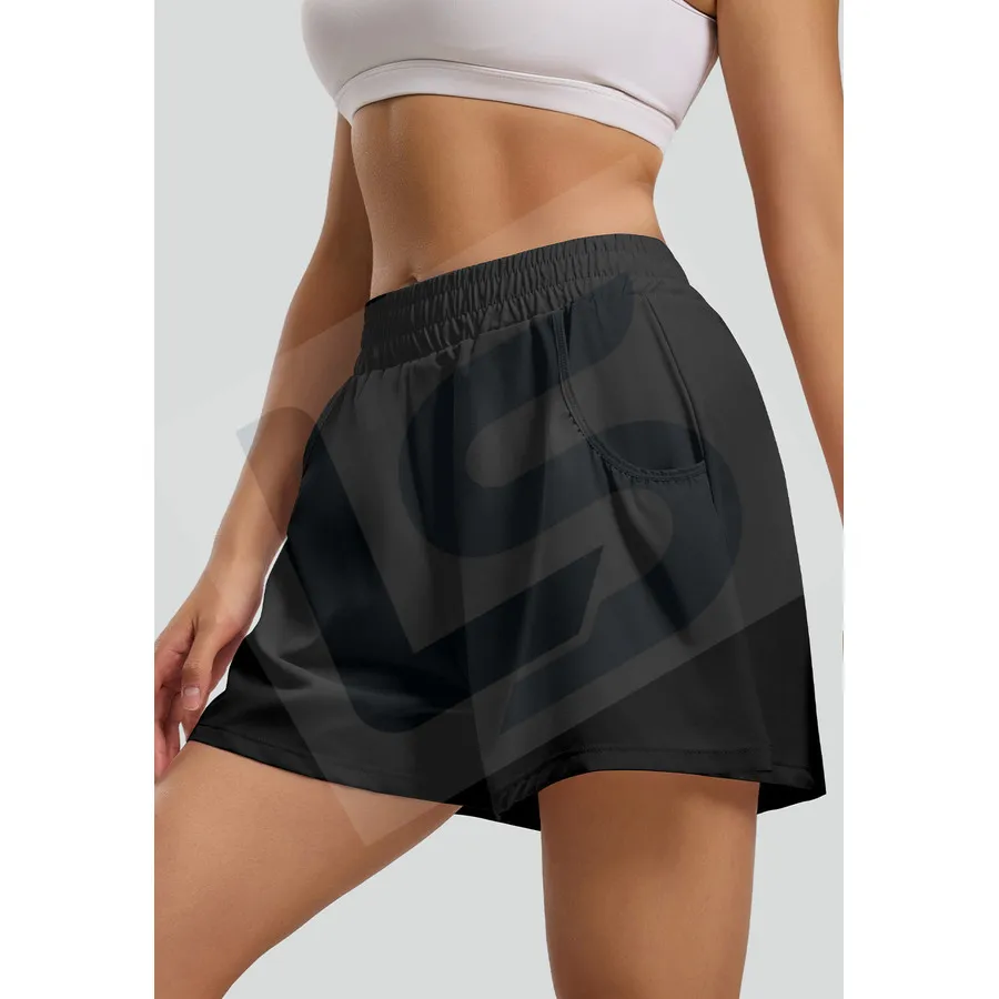 LS-B0050 Women's Training Shorts in Black, original product photograph