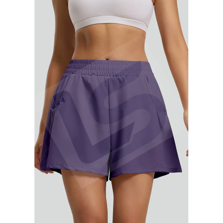 LS-B0050 Women's Training Shorts in Purple Variant 1, original product photograph