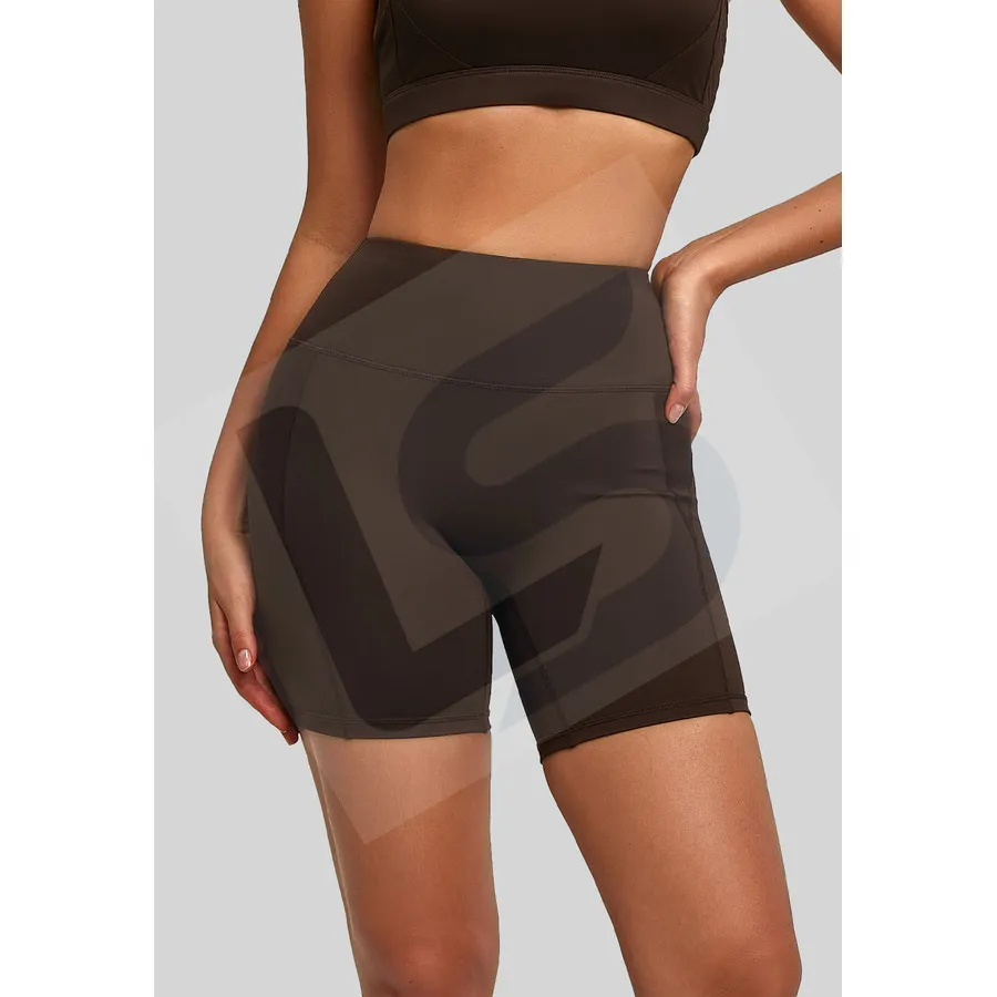 LS-B0053 Women's Training Shorts in Coffee, original product photograph