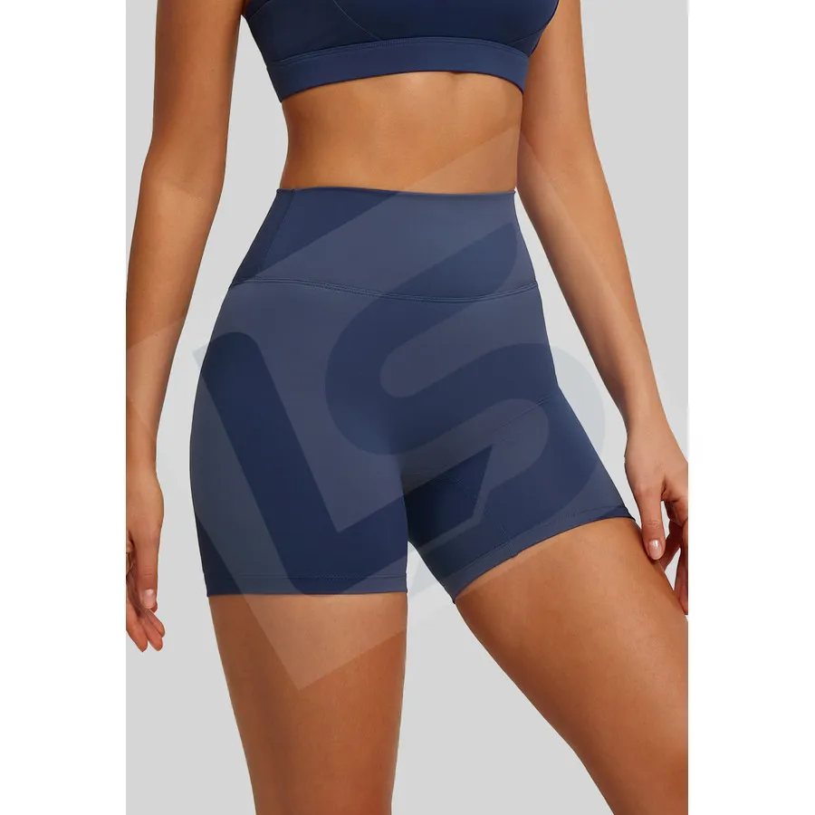 LS-B0053 Women's Training Shorts in Blue, original product photograph