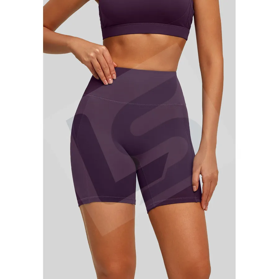 LS-B0053 Women's Training Shorts in Purple Variant 1, original product photograph