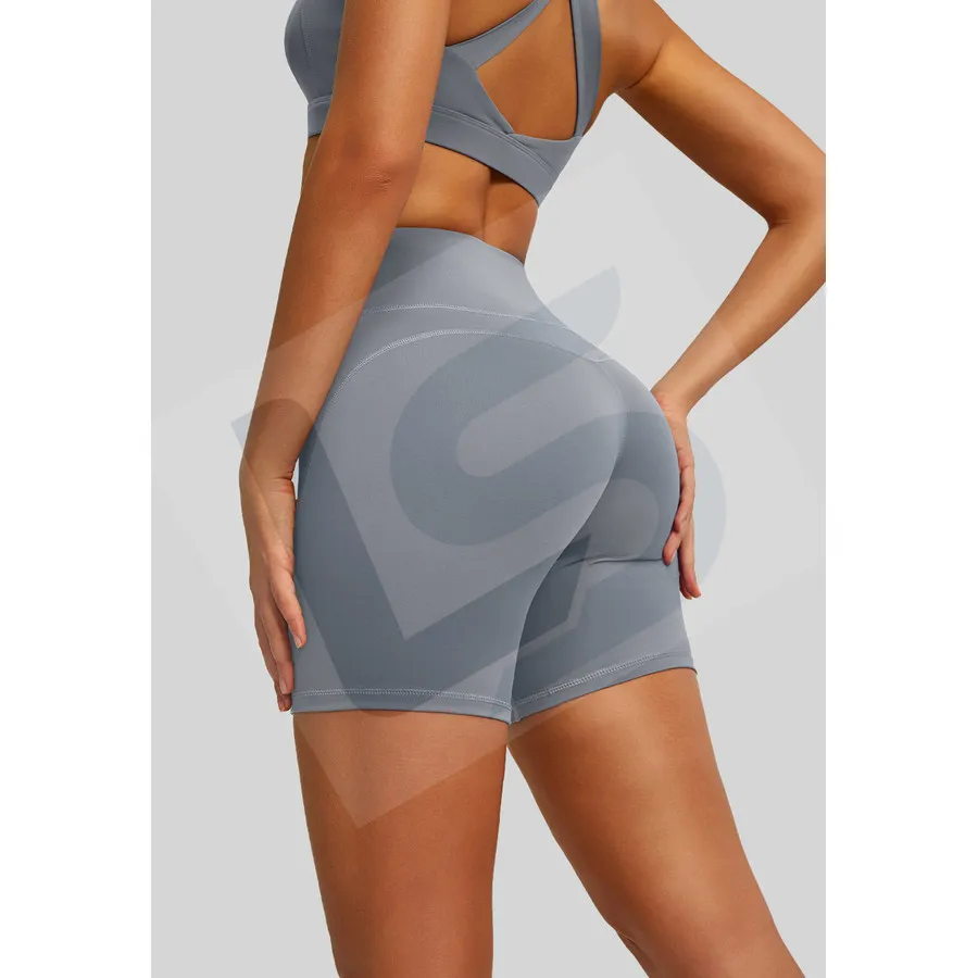 LS-B0053 Women's Training Shorts in Grey Variant 2, original product photograph