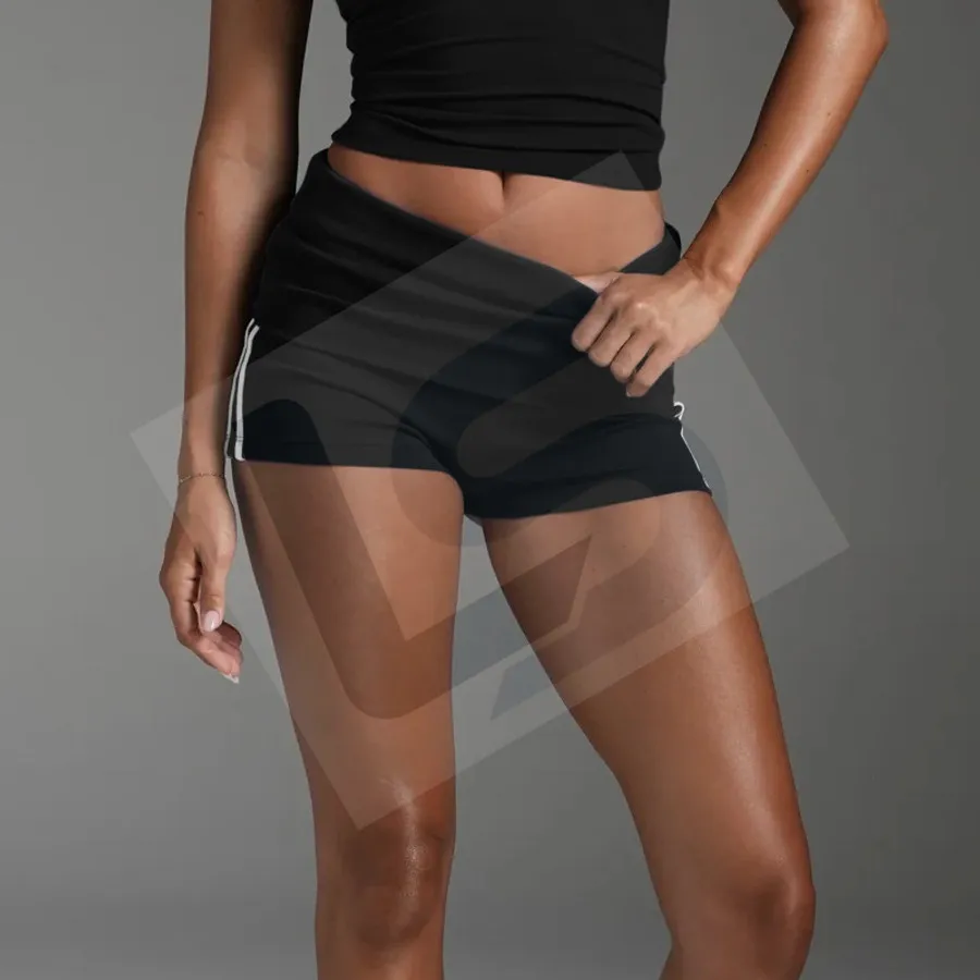 LS-B0055 Black Shorts front view — original product photograph