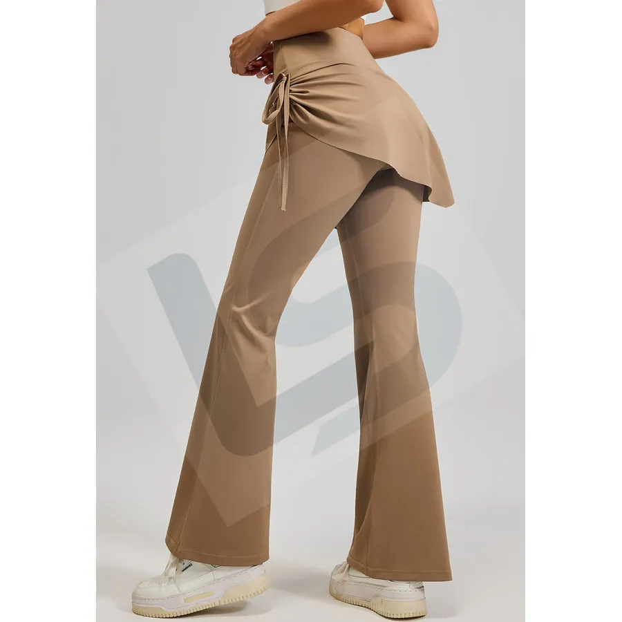 LS-B0056 Ruched Flare Skirted Leggings in Color Variant 2, original product photograph
