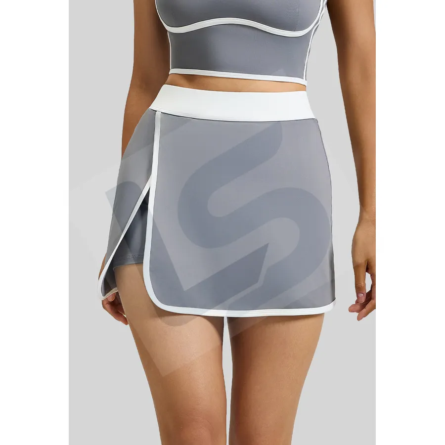 LS-B0064 Contour-Line Active Skort in Grey, original product photograph