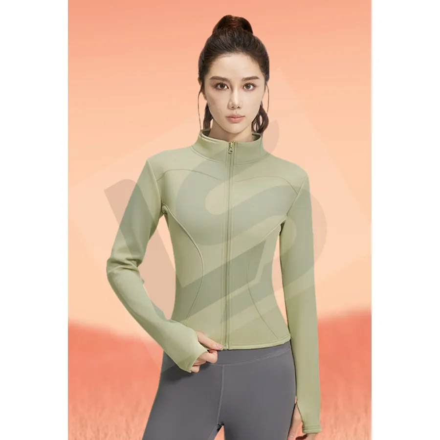 LS-B0069 Women's Training Jacket in Green Variant 1, original product photograph