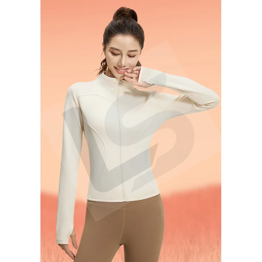 LS-B0069 Women's Training Jacket in Ivory, original product photograph