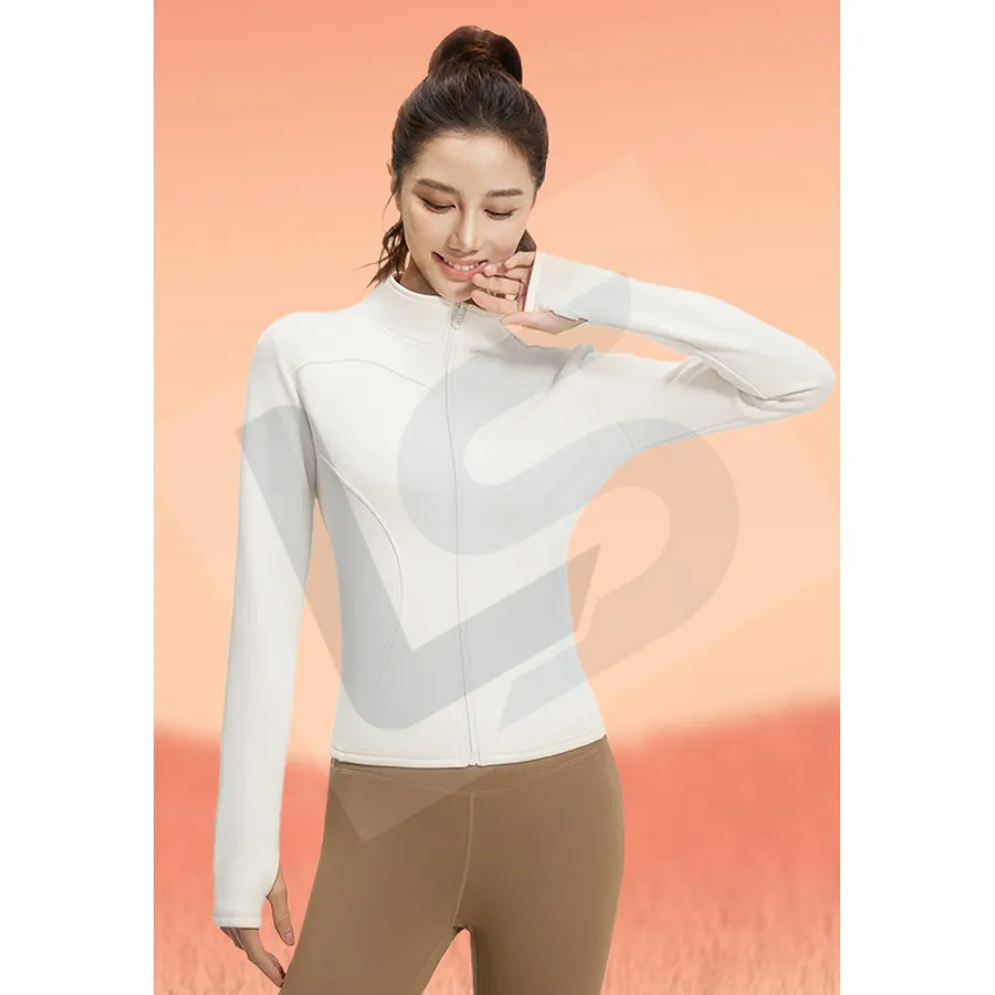 LS-B0069 Women's Training Jacket in White, original product photograph