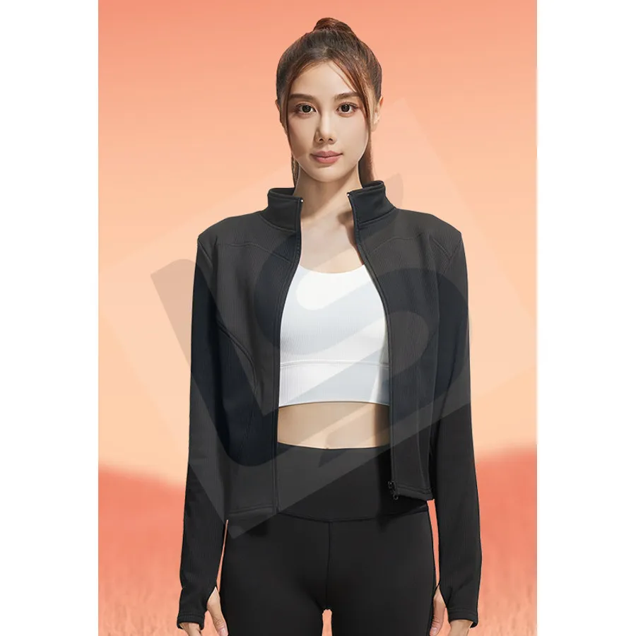 LS-B0069 Women's Training Jacket in Black Variant 2, original product photograph